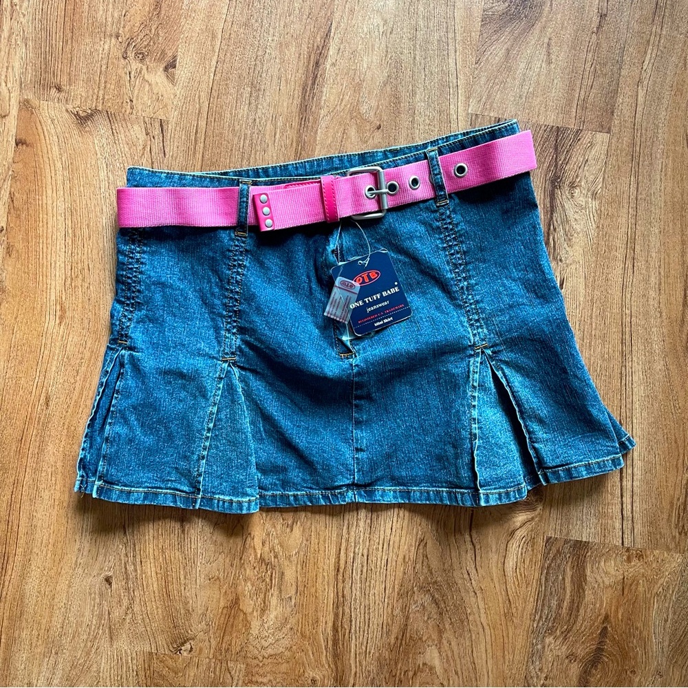 NWT One Tuff Babe Y2K Denim Mini Skirt